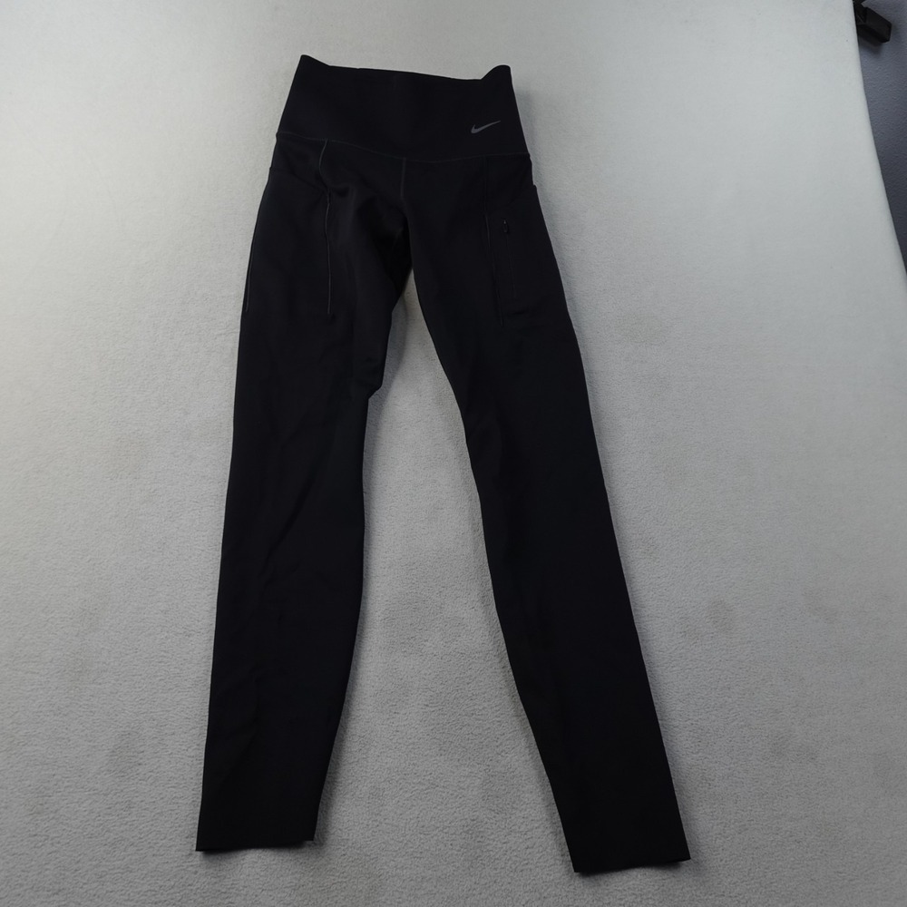 Nike Go Dri-FIT Leggings Womens Small Black High Rise Firm Support DQ5668